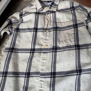 Zara Boys Cream Flannel Shirt